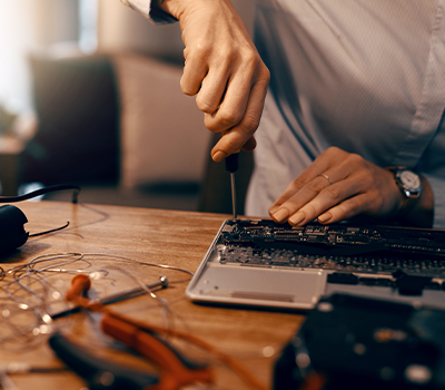 Screen replacement technician